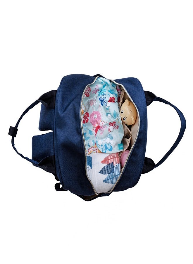 Motherly Solid Diaper Bag for Mothers for Travel, Maternity Bag for Newborn Baby, Mothers Travelling Bag, Multiple Pocket Water Resistant Baby Bag, Hospital Bag for moms(Navy Blue) - Image 4