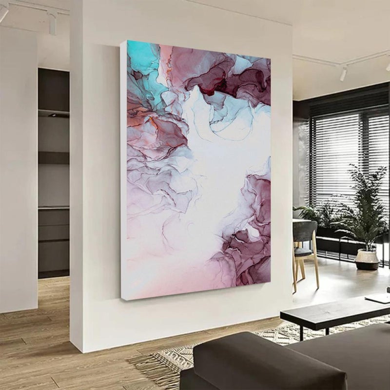 ماركتنا لوحة قماشية بتصميم الفن التجريدي مع برواز مجوف مقاس (50×70) قطعة واحدة - Image 2