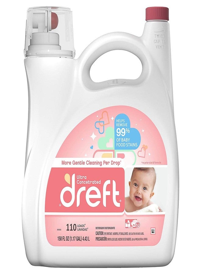 Dreft Ultra Concentrated Liquid Laundry Detergent, 150 Fl. Oz - Image 1