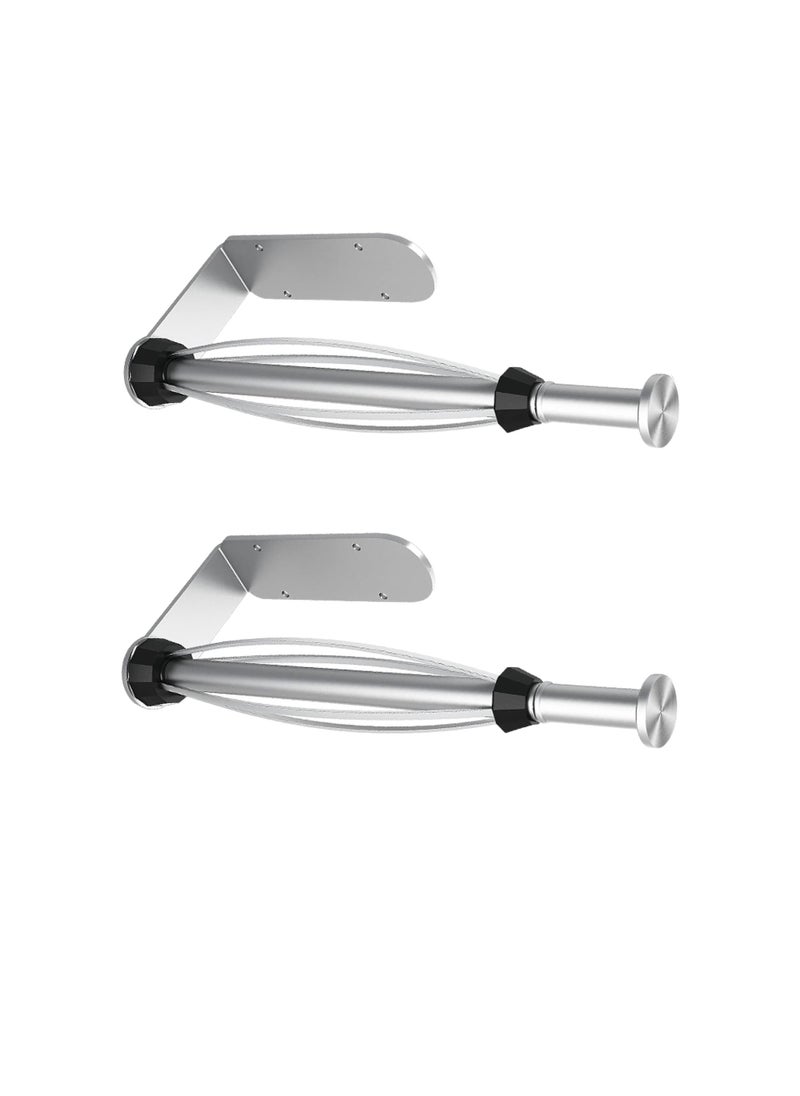 Y&D - 2Piece Stainless Steel Kitchen Punch Free Roll Paper Wall Hanging - Image 1