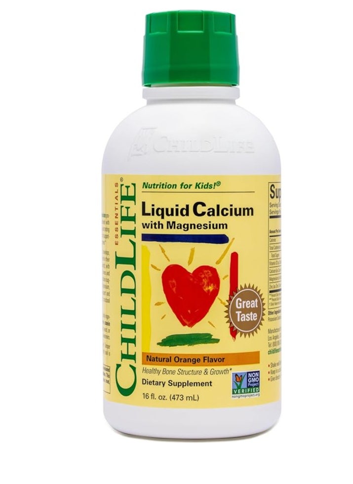 CHILDLIFE ESSENTIALS - Liquid Calcium Magnesium Supplement Supports Healthy Bone Growth for Children 16 ounce - Image 1