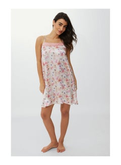 Satin Tie Dye Floral Chemise