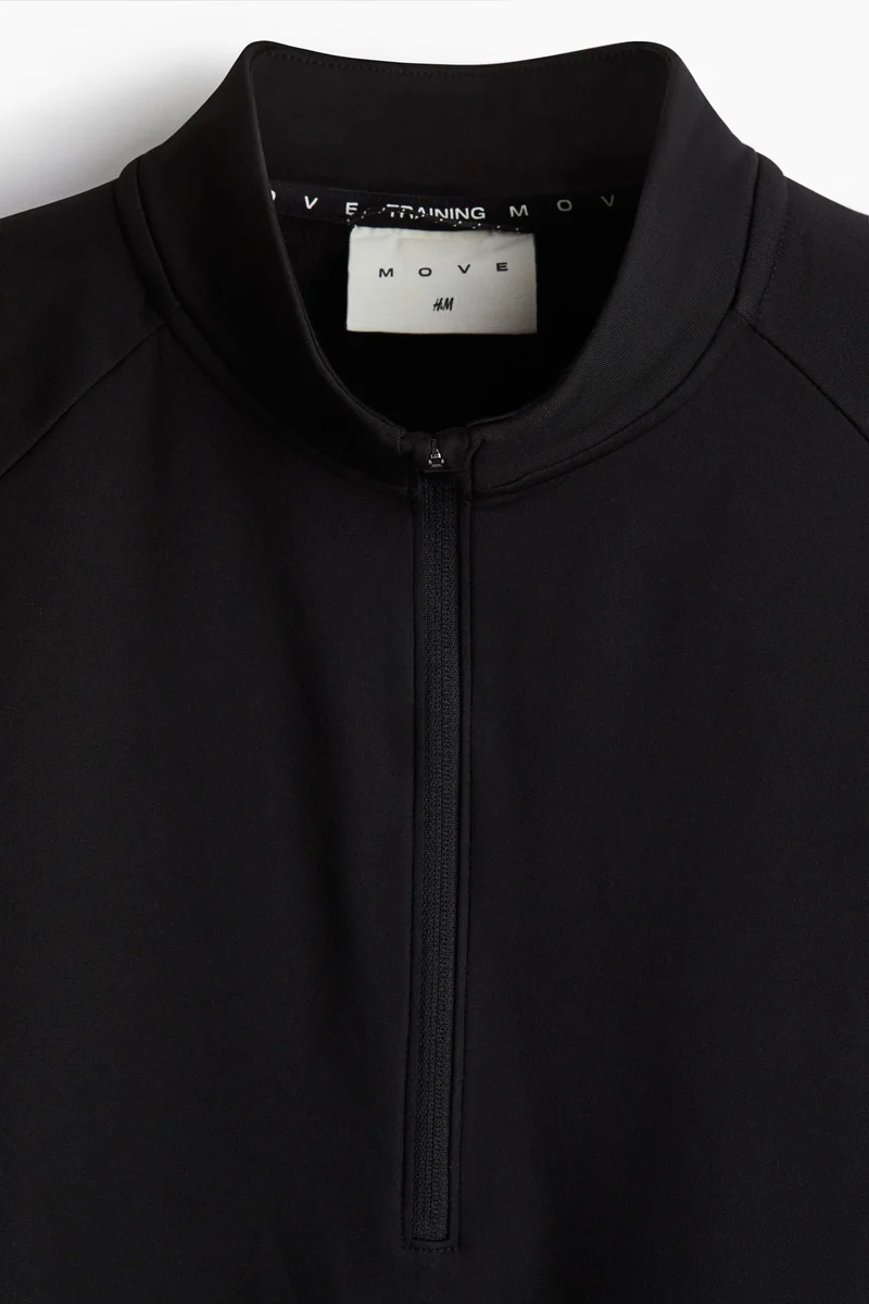 H&M  Zip-top midlayer sports top with ThermoMove™ for Men | Best Price UAE