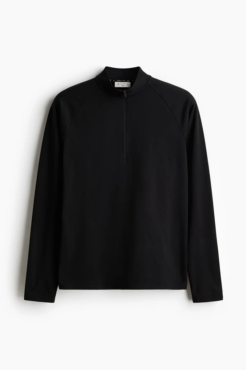 H&M  Zip-top midlayer sports top with ThermoMove™ for Men | Best Price UAE