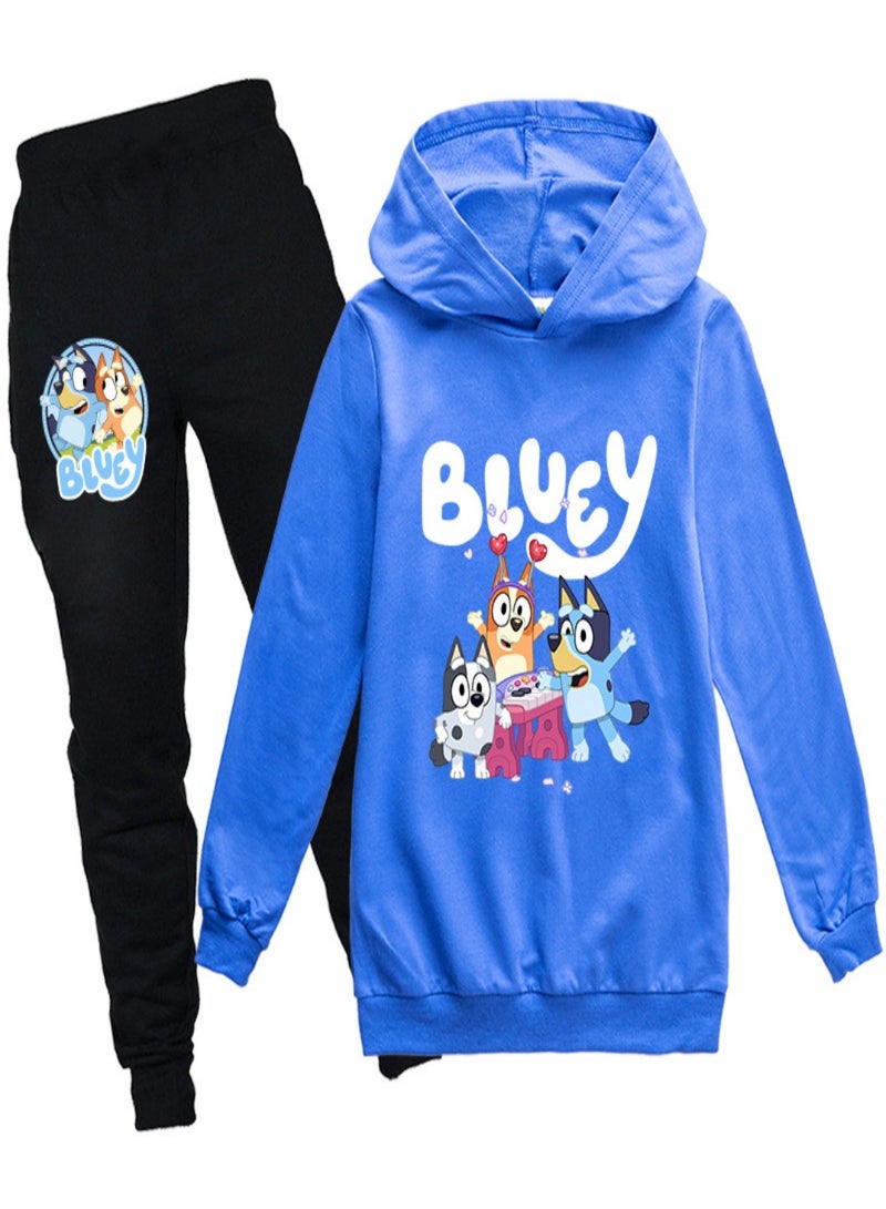 BLUEY Unisex long Sleeve Stylish Top hoodie cotton sweatshirts for Boys Girls Kid Children - Image 1