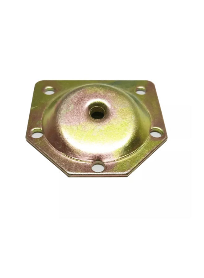 2 PCS of Angled Leg Mounting Plates, Furniture Leg Attachment Plates Industrial Strength T-Plate Sofa Legs, Galvanized Iron Mounting Bracket for Home Table Sofa Couches Seats, - Image 1