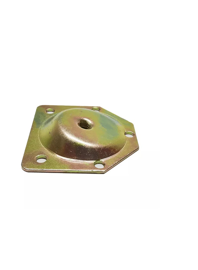 2 PCS of Angled Leg Mounting Plates, Furniture Leg Attachment Plates Industrial Strength T-Plate Sofa Legs, Galvanized Iron Mounting Bracket for Home Table Sofa Couches Seats, - Image 3