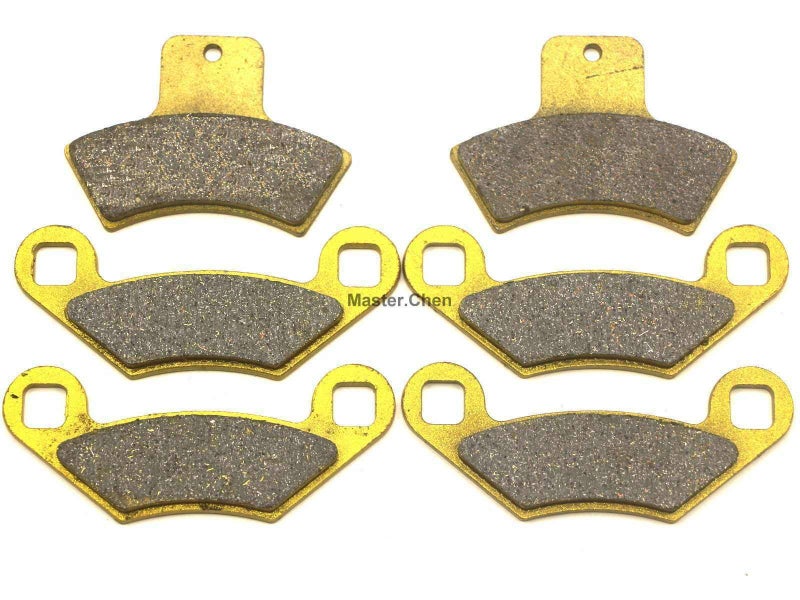 Master Chen Front Rear Brake Pads Brakes for Polaris Sportsman 500 Worker 500 1998-2002 - Magnum 500 1999-2001 - Scrambler 500 1998-2004 4x4 - Scrambler 500 2x4 2001-2002 FA159F FA270R MC0065