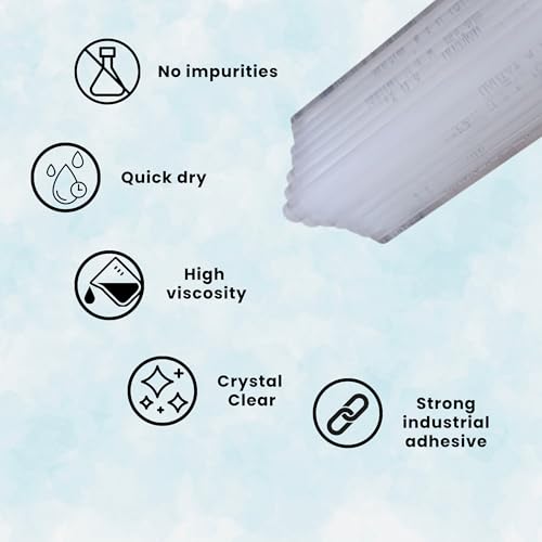 DELIVERYPAX 108 PCS Hot Melt Glue Sticks 11mm x 6 Inch – Industrial Grade Strong Adhesive, Transparent Low Drip Glue Gun Sticks for DIY Projects, Art & Craft, Repairs & Sealing. - Image 2
