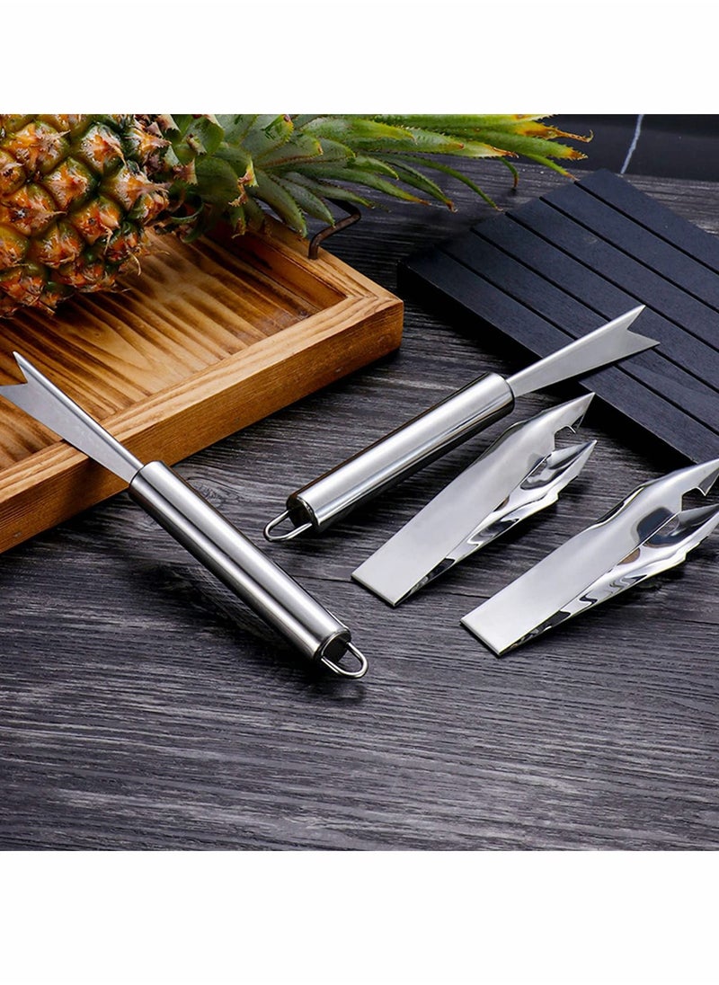 Y&D Pineapple Eye Peeler, V-Shaped Gouging Tool Household Stainless Steel Removing Fork Metal Cutter Seed Remover Clip for Home Fruit Store Supermarket  - Image 4
