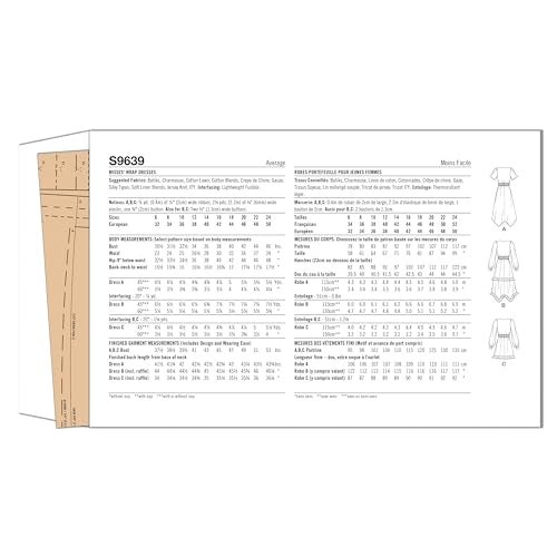 Simplicity Misses Midi Wrap Dress Sewing Pattern Kit Design Code S9639 Sizes 68101214 - Image 3