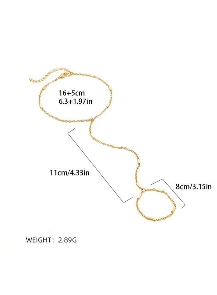 14K Gold Plated Bracelet  Bracelet Fashion Bracelet For Women Girls - Image 3