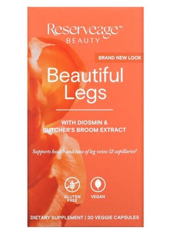 Reserveage Beautiful Legs with Diosmin & Butcher's Broom Extract 30 Veggie Capsules 