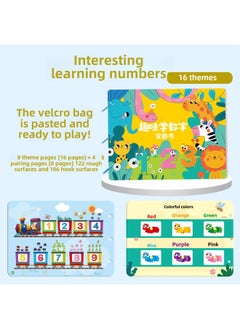 Tear The Book Baby Baby Early Education Cloth Book Tear Not To Rot Can Bite 6 Months 8 Hook And Loop Toy Quiet Book Enlightenment-Color: Fun Digital Quiet Book (ready Posted And Ready To Play)
