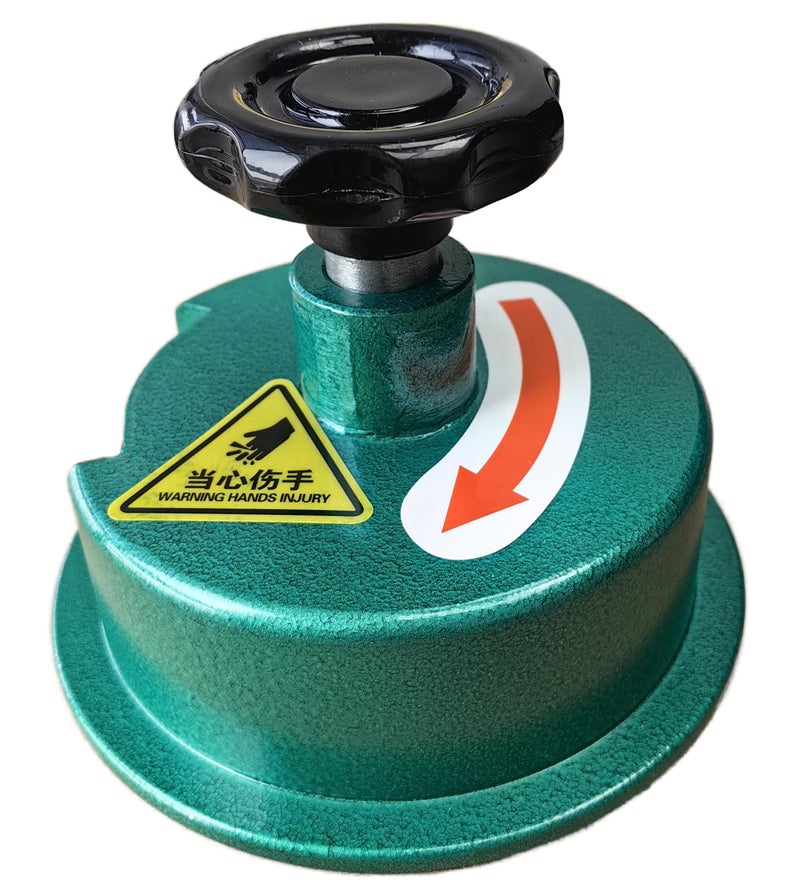 GLTL GSM Sample Cutter (ASTM D3776/BS 2471/JIS L1018) - 100cm2 Round Cutting Area (11.5cm Diameter) for Fabric, Carpet, Paper & Foam with 4 Blades & 1 Pad - Image 1