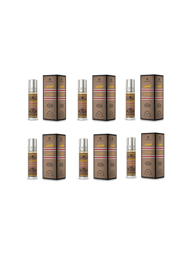 الرحاب عطر الفارس رول اون 6 مل 6 قطع - Image 1