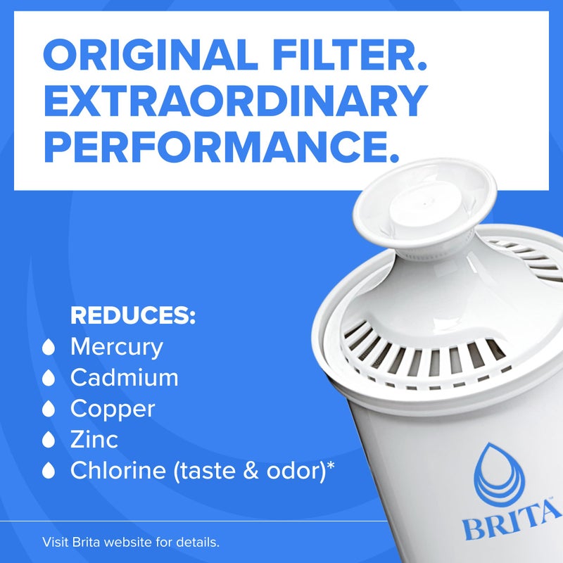 Brita UltraMax Large Water Dispenser With Standard Filter, BPA-Free, Reduces Copper, Cadmium and Mercury Impurities, Lasts 2 Months or 40 Gallons, Includes 1 Filter, Kitchen Accessories, Large 27-Cup - Image 3