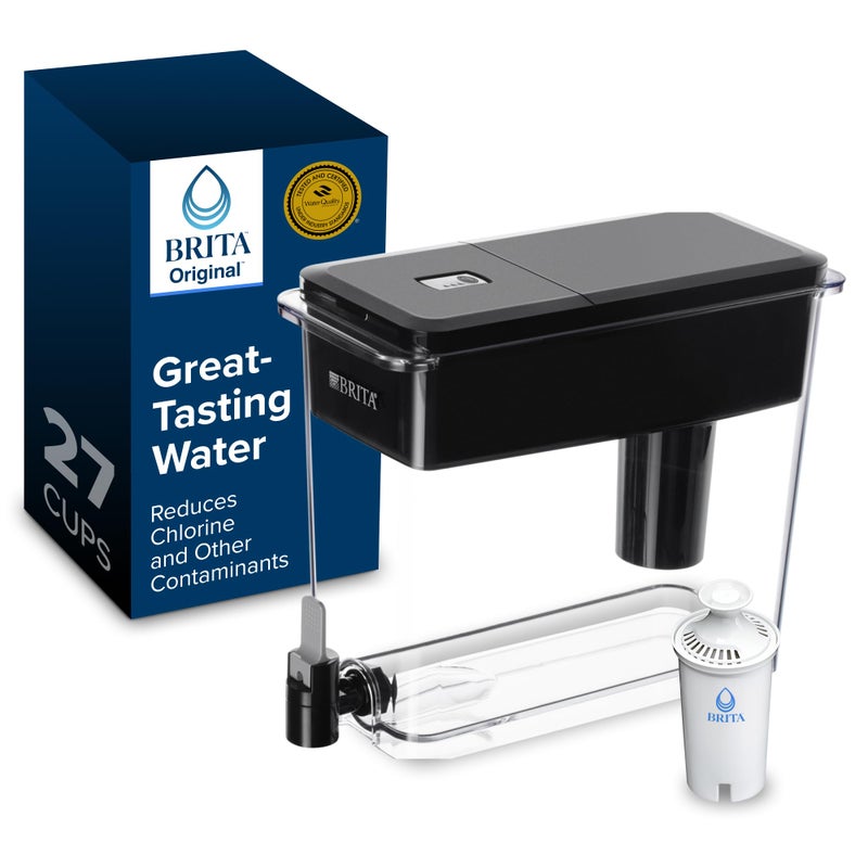 Brita UltraMax Large Water Dispenser With Standard Filter, BPA-Free, Reduces Copper, Cadmium and Mercury Impurities, Lasts 2 Months or 40 Gallons, Includes 1 Filter, Kitchen Accessories, Large 27-Cup - Image 1