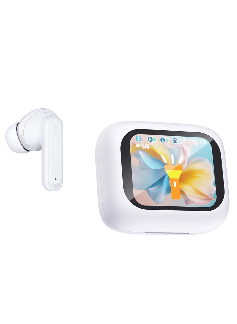 Deepbass سماعات أذن لاسلكية حقيقية TWS-X8 رياضية ANC+DRC | 35 ساعة تشغيل | 200 ساعة وضع الاستعداد - أبيض - Image 2