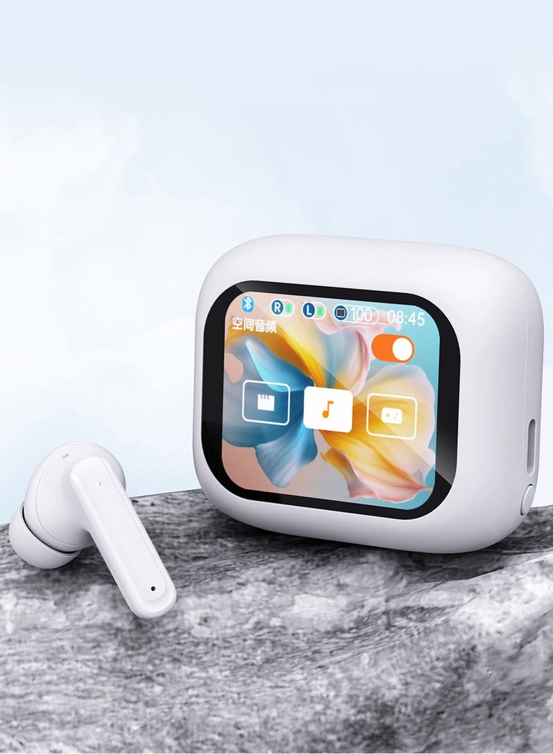 Deepbass سماعات أذن لاسلكية حقيقية TWS-X8 رياضية ANC+DRC | 35 ساعة تشغيل | 200 ساعة وضع الاستعداد - أبيض - Image 5