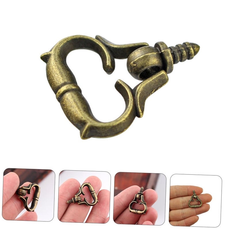 Antique Brass Mini Thread Pullers 10Pcs for Cabinets Dressers Furniture Vintage Style - Image 4