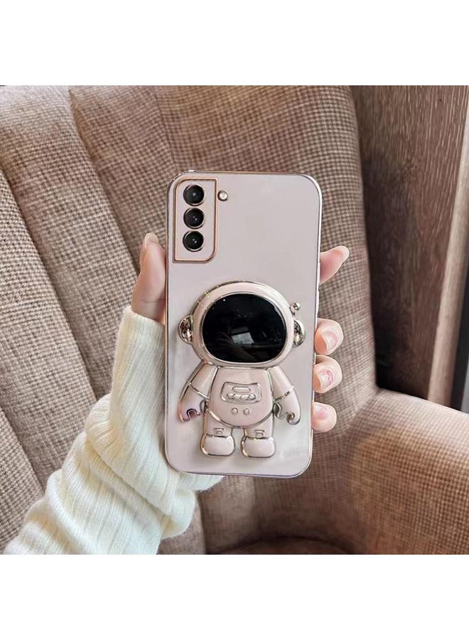 اس-توب جراب لهاتف Samsung Galaxy A51 4G مطلي بحامل رائد فضاء - Image 1