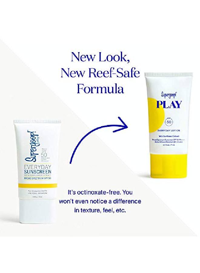 Supergoop! لوشن Everyday Play SPF 50، 2.4 أونصة سائلة، واقي شمسي واسع الطيف للبشرة الحساسة، مقاوم للماء والعرق، واقي شمسي للجسم والوجه - Image 5