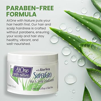 AtOne SuperGro Hair Scalp Conditioner with Aloe Vera 154g - Image 3