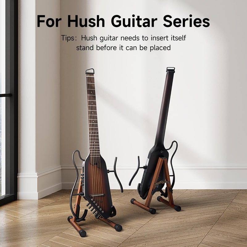 Donner Wood Ukulele Stand Mini Guitar Stand for Violin, Hush Guitar, Mandolin, Banjo, Folding Floor Stand A-Frame Holder for Small Musical Instruments - Image 3