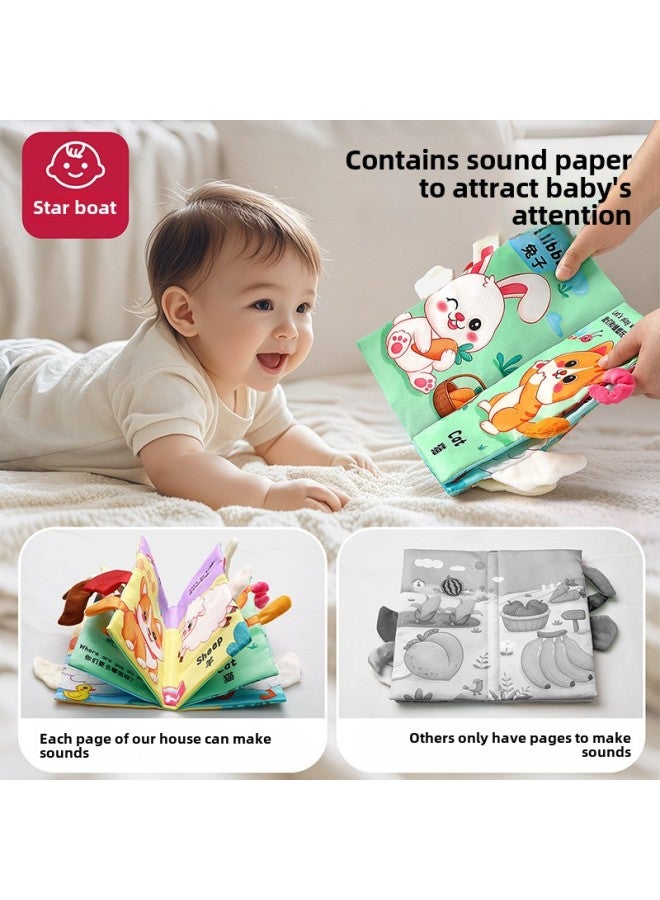 Infant Class A Can Be Chewed, Torn, Torn, And Washed 0-6 Early Education Educational Toys-Color:[single Volume] Fruits And Vegetables  - Image 4