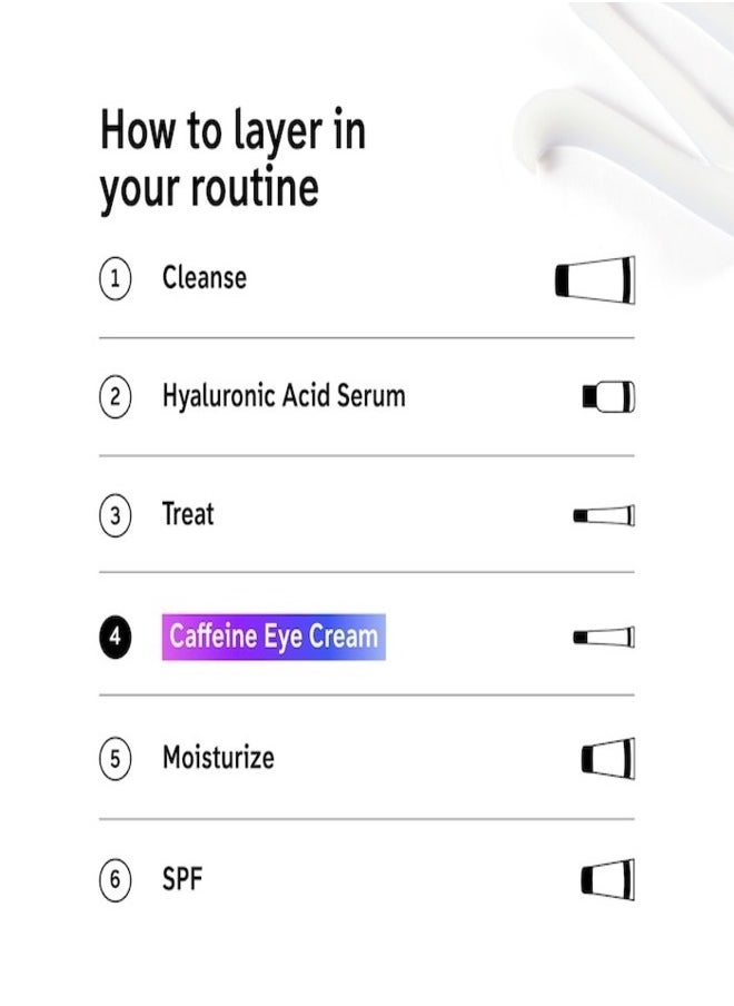 The Inkey List - THE INKEY LIST Caffeine De-puffing + Dark Circle Eye Cream 15ml - Image 1