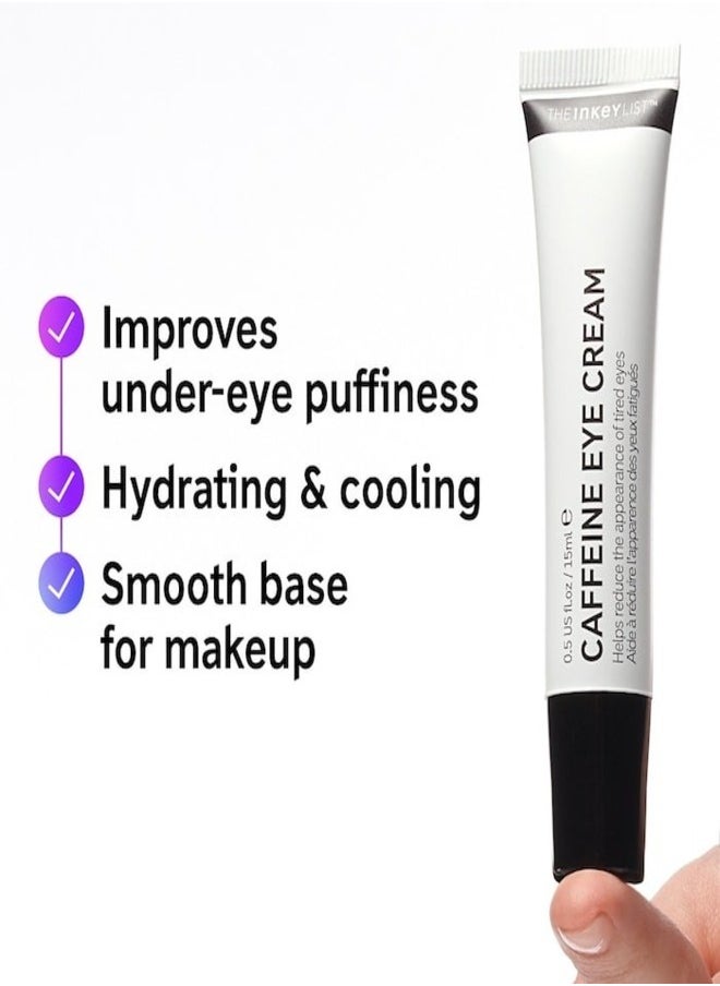 The Inkey List - THE INKEY LIST Caffeine De-puffing + Dark Circle Eye Cream 15ml - Image 1