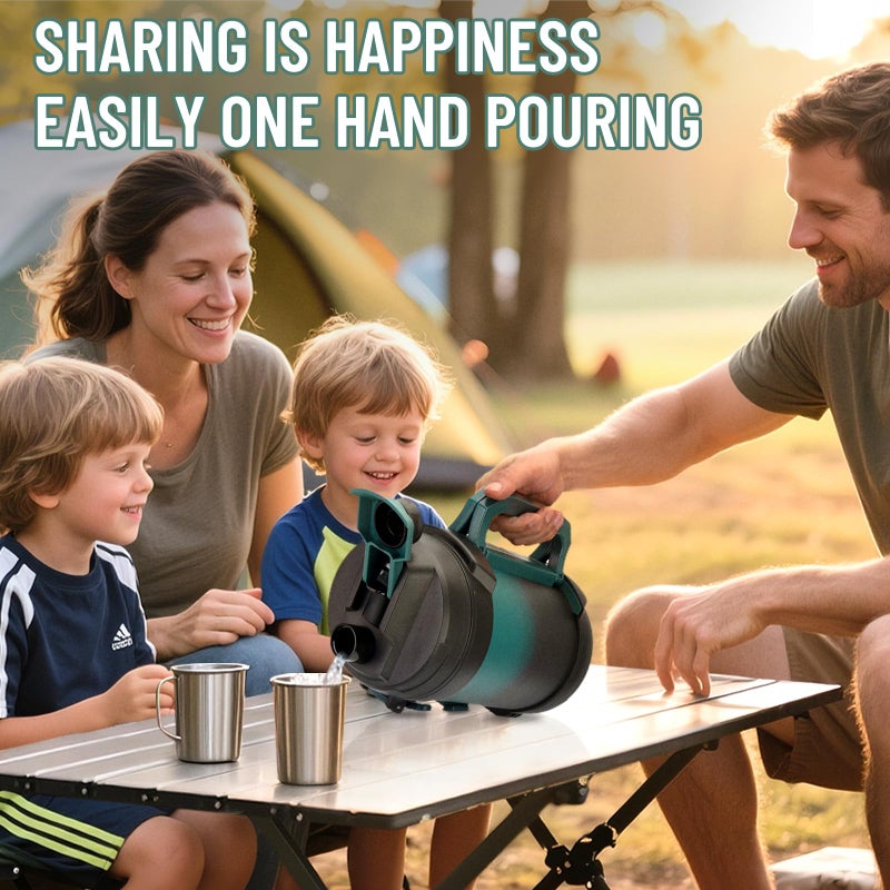 Zukro 1 Gallon Water Jug, One Gallon Large Triple Wall Insulated Metal Jug With Straw and Spout, No Sweat 128 oz Stainless Steel Sport Water Bottle Keeps Cold 48 Hours for Outdoors, - Image 4