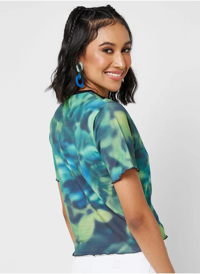 Ginger Digital Floral Print T-shirt