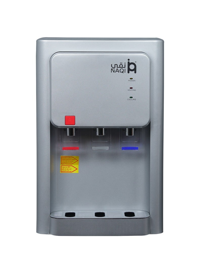 NAQI Safety Button Water Dispenser – Silver - Image 1