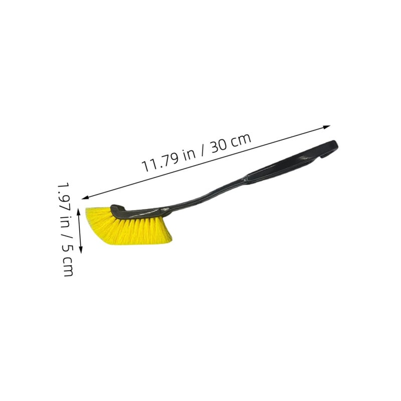 2Pcs Long Handle Car Tire Brush Set Soft Bristle Wheel Cleaner Tool for Comprehensive Cleaning - Image 3