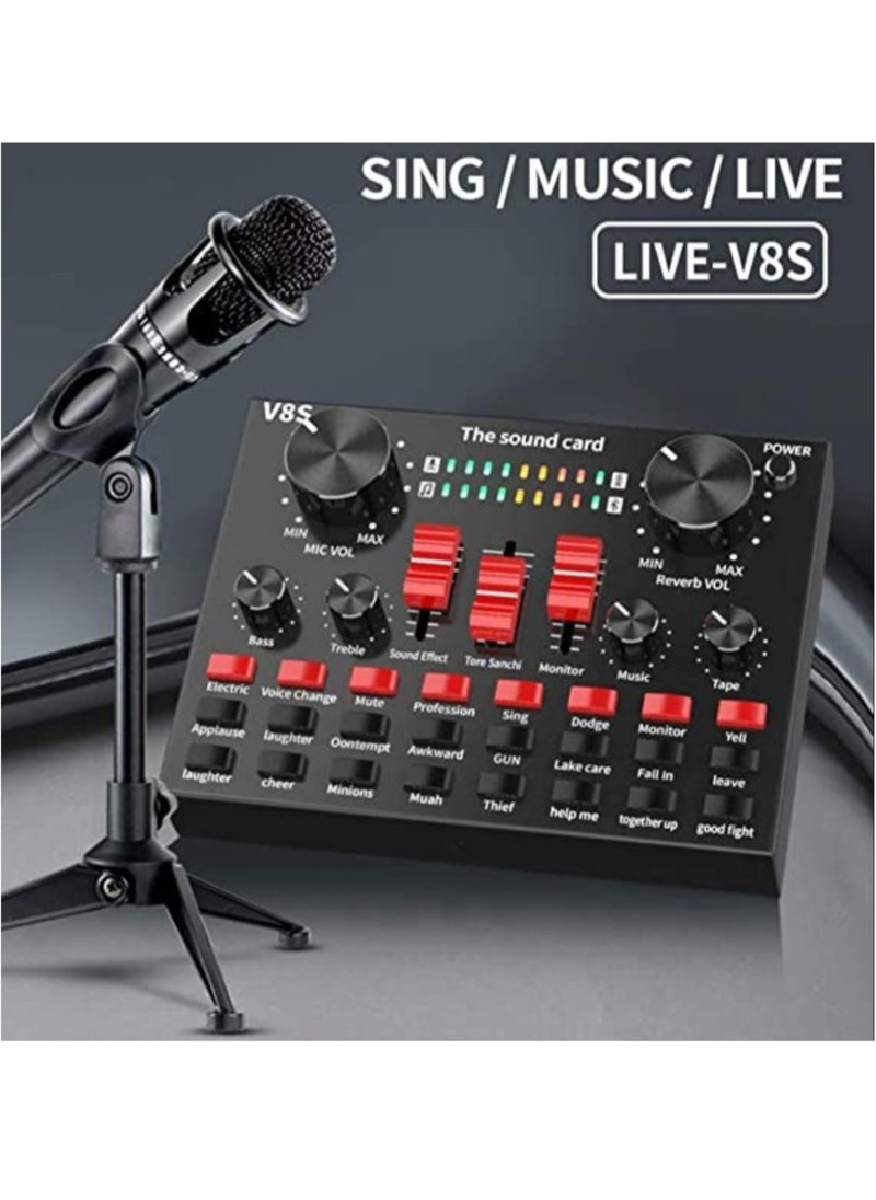 ELTRAZONE Live Streaming Sound Adapter Phone Laptop Microphone Multi-Function High Sound Quality Intelligent Compatibility Sound Adapter  - Image 3