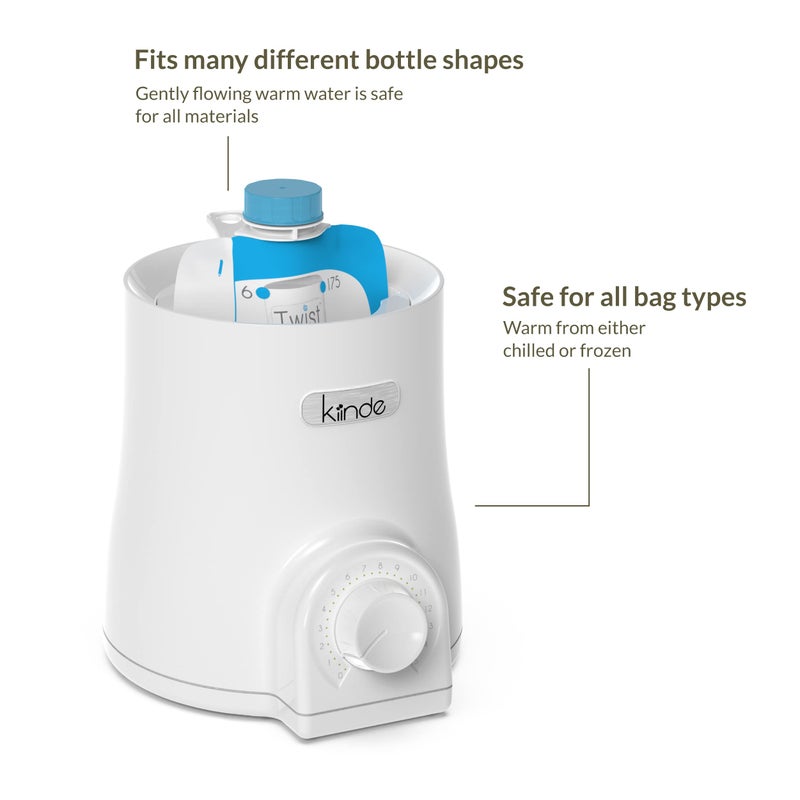 Kiinde Kozii Pro Baby Bottle Warmer and Breast Milk Warmer with SafeHeat Technology and Auto Shutoff for Warming Breast Milk, Infant Formula and Baby Food, Preserves Nutrients - Image 3