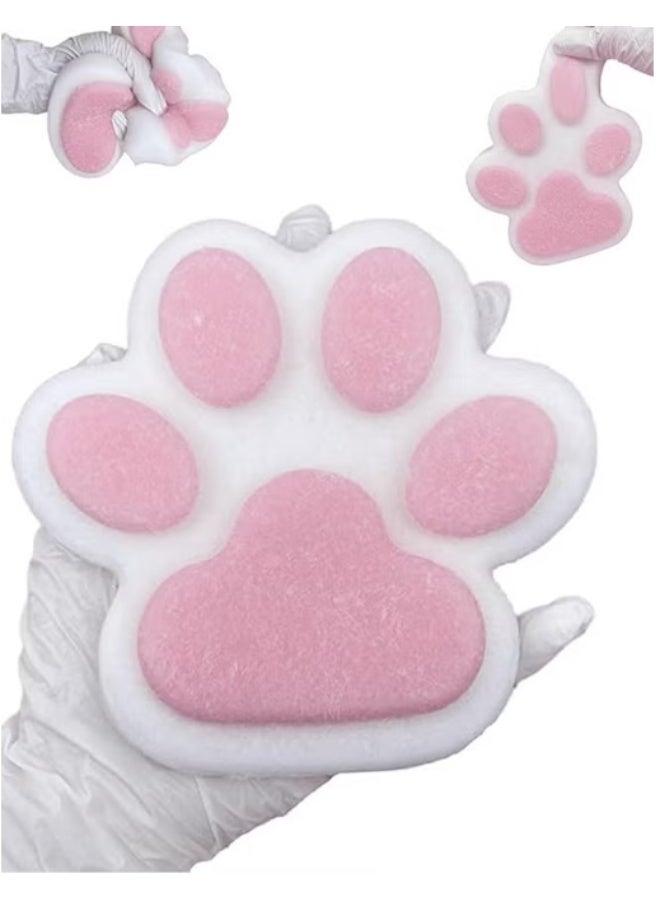 Taba Giant Paw Squishy toys for Kids Adults, Big Furry Cat Paw Squishy Toys Stress Relief Toy, Super Soft Squeeze Fidget Toys - Image 1