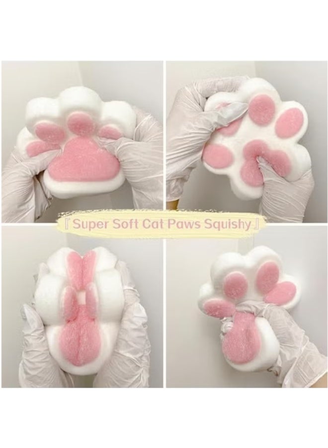 Taba Giant Paw Squishy toys for Kids Adults, Big Furry Cat Paw Squishy Toys Stress Relief Toy, Super Soft Squeeze Fidget Toys - Image 3