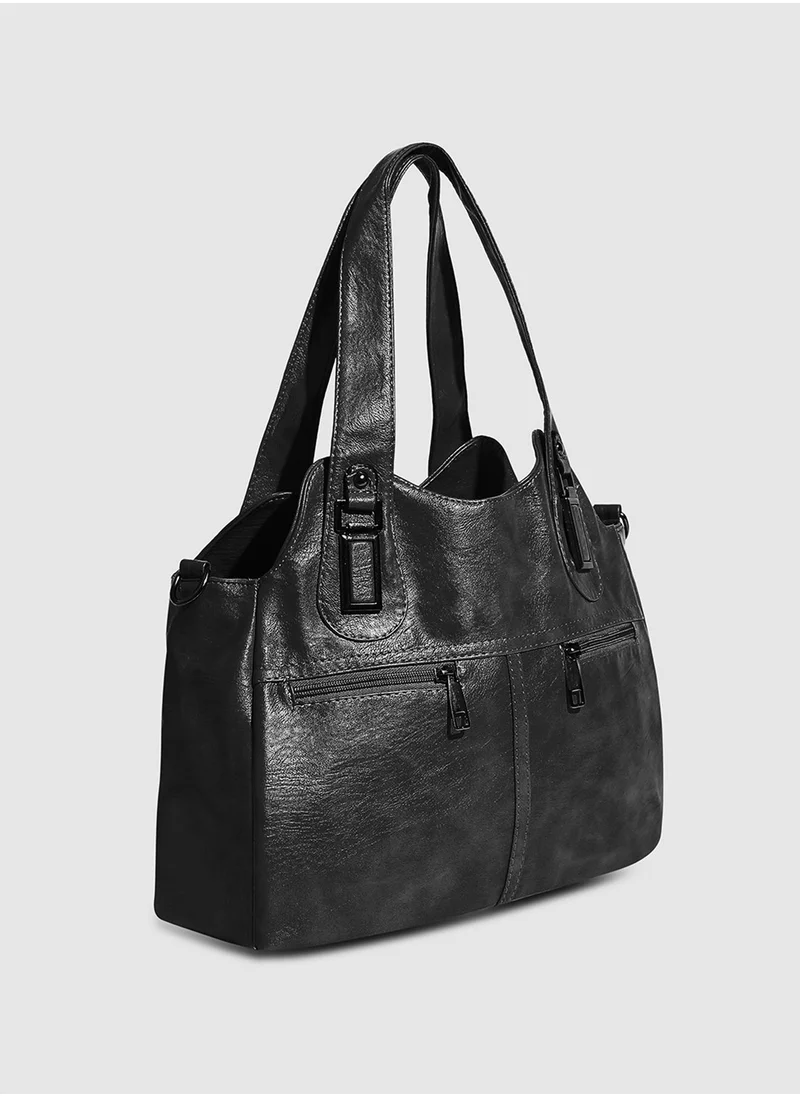 Haute Sauce Utility Handbag - Black