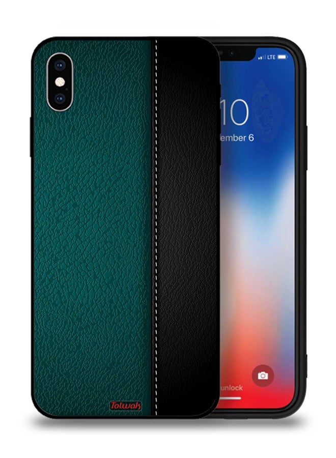 Tolwak Apple iPhone XS Protective Case Leather Pattern - Image 1