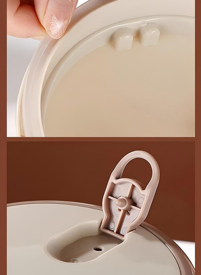 Nakhl Thermal Bento Lunch Box Set for School, Insulated Lunch Containers With Bag,3 Separate Stackable Lunch Container, Microwaveable Lunch Box Bento Box for Adults & Kids (3-Layer) - Image 5