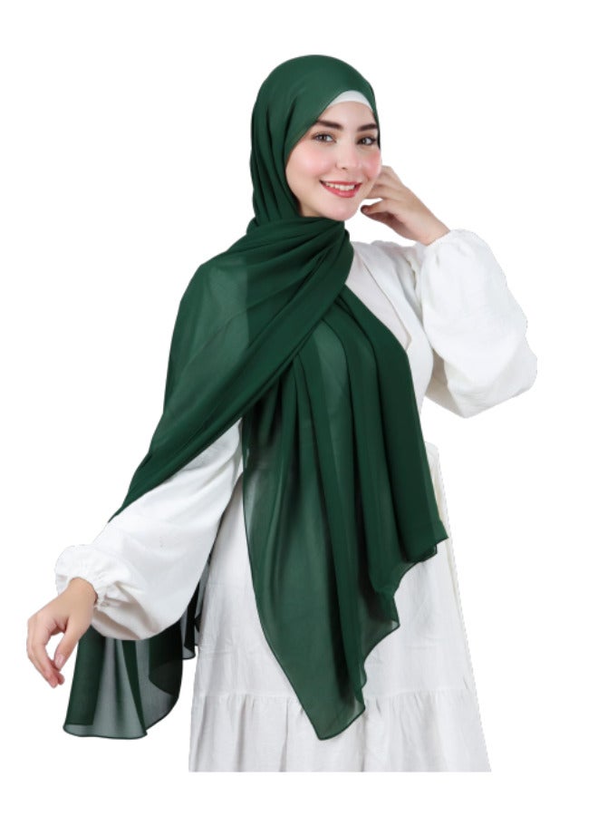 طرحة حريمي شيفون ملكي ناعم - انسيابية فاخرة وتغطية مثالية - ألوان متعددة - Image 2