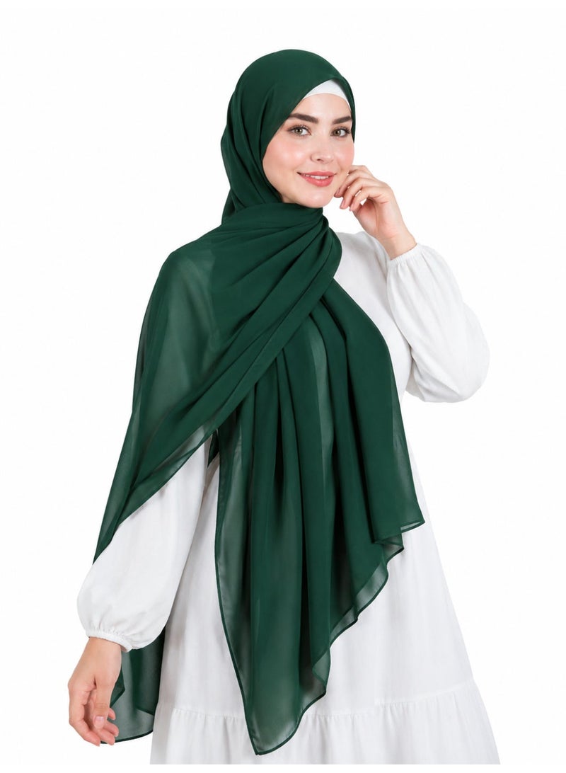 طرحة حريمي شيفون ملكي ناعم - انسيابية فاخرة وتغطية مثالية - ألوان متعددة - Image 1