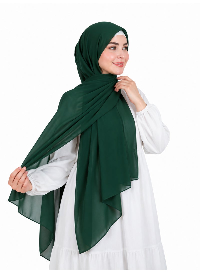 طرحة حريمي شيفون ملكي ناعم - انسيابية فاخرة وتغطية مثالية - ألوان متعددة - Image 3