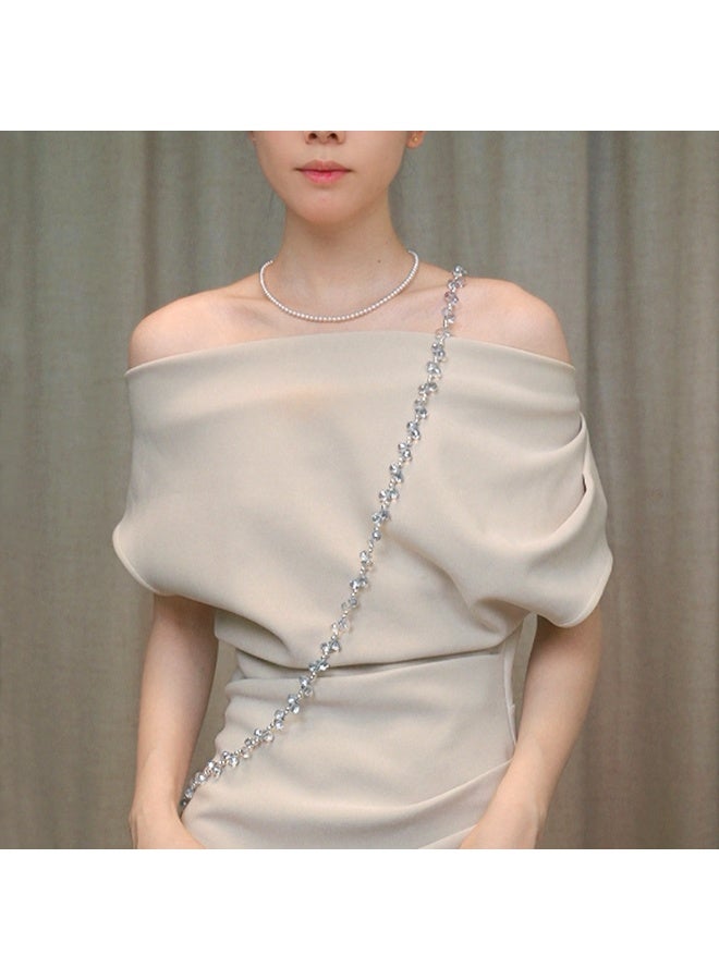 NIBEMINENT Phone Charm/ Chain Strap for Women Girls, Refreshing Blue Simple And Versatile Cell Phone Case Lanyard Wrist Strap