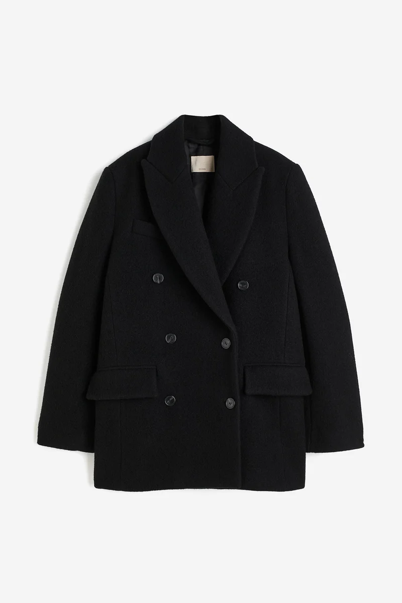 H&M Wool-blend double-breasted jacket