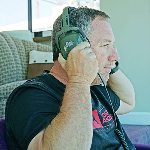 Race Day Electronics - Earmuff Headphones - RDE-990, iPhone & Scanner Compatible - Great for Impact Sports Like Hunting, Gun Range, NASCAR Races, Construction, Work, etc. - Image 5