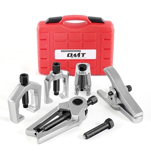 Orion Motor Tech OMT 5-in-1 Ball Joint Separator, Pitman Arm Puller, Tie Rod End Tool Set for Front End Service, Splitter Removal Kit (RD06) - Image 1